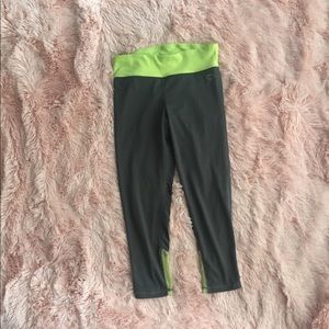 Dark grey cropped workout pants